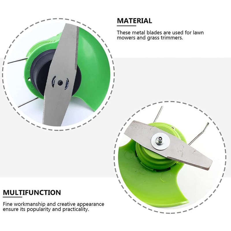 Brush Cutter Metal Blades, 8 Stainless Steel Spare Blades for
