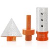 Lawei 3PCS Diamond Beveling Chamfer Bits Set, Tile Cone Grinder
