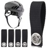 6 Pieces Hockey Helmet Chin Strap Detachable Helmet Loops Hockey