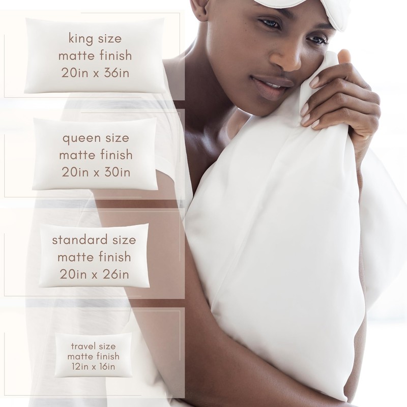 The Silk Lady Pillowcase 100% Organic Pure Mulberry Silk, Luxury