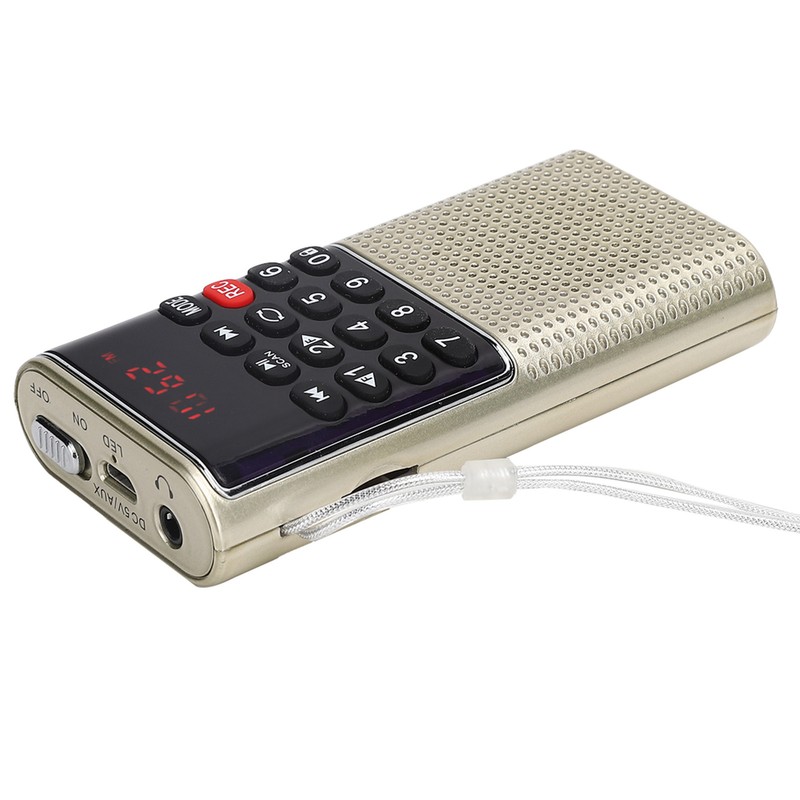 L‑328 Mini FM Radio Speaker Portable Multifunction USB Music MP3