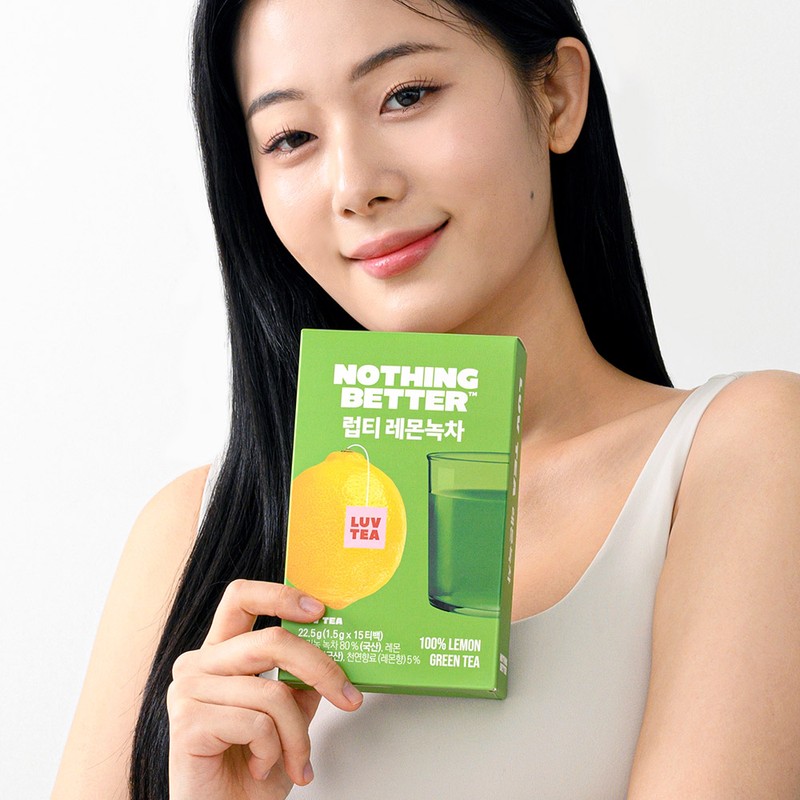 NOTHING BETTER LUV TEA Lemon Green Tea 15ea - NOTHING