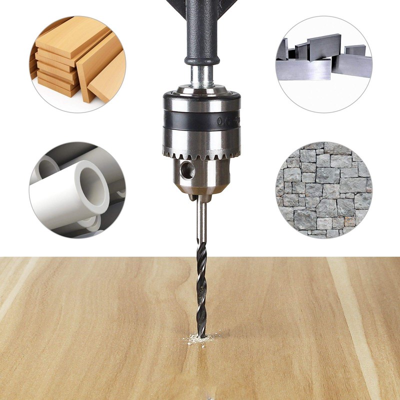 3/8 inch Hand Drill Manual Hand Crank Drill with 8Pcs