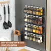 VITEVER Magnetic Spice Rack, 4 Pack, 24 Square Glass Jars