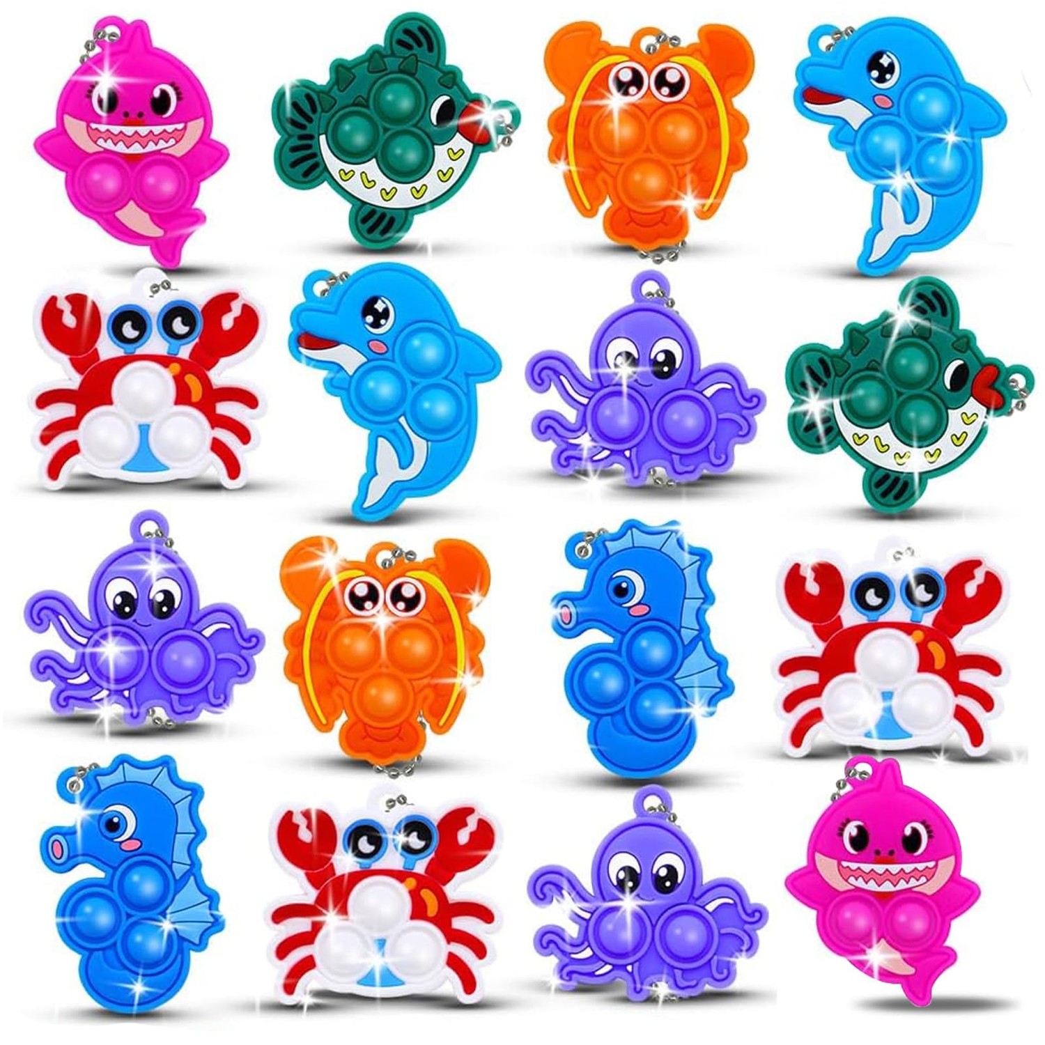 16PCS Pop Fidget Toys Party Bag Fillers Kids, Pop Party Favours — free download