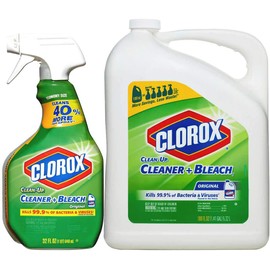 Clorox Clean-Up Cleaner Spray with Bleach and Refill Combo, 32 Ounce Spray Bottle + 180 Ounce Refill (1 Combo Pack)