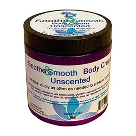 Soothe And Smooth, Extra Dry Skin, Crepey Skin, Eczema, Psoriasis and Damaged Skin Cream, Unscented, 8oz Jar