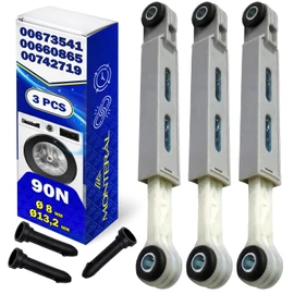 Set of 3 Shock Absorbers Washing Machine with Pins Diameter 8 mm/13.2 mm 90N with Original Code 00673541 673541 00660865 660865 00742719 742719 for Siemens for Bosch for Balay - MONTERAL