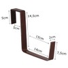 LOKUS 2 x Flower Box Brackets, Balcony Box Holder, Balcony