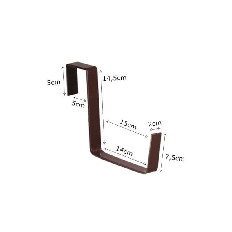 LOKUS 2 x Flower Box Brackets, Balcony Box Holder, Balcony