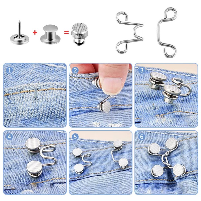 YFFSFDC [Waist Adjustment Button 1.1 inch (27 mm) 3 Set]