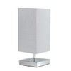 MiniSun Modern Square Polished Chrome Touch Table Lamp with a
