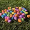 80 pieces mini Easter eggs, Easter eggs with glitter foam,