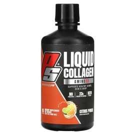 PROSUPPS Amino23 Liquid Collagen Shots, Citrus Punch - Collagen Peptide Post Workout Supplement Supports Healthy Aging, Joints, Skin & Hair - Gluten-Free & Zero Sugar - 16 Servings