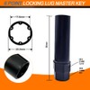 CHRYMUM 6 & 7 Spline Lug Nut Socket Key, Aftermarket