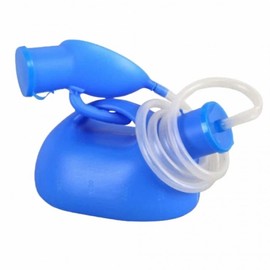 Portable simple bed, urine container, simple urinal, hospital urinal, female urinal, urine receiver, patient urinal Urine bucket for 2 beds - blue