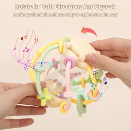 MISSLILI Baby Montessori Sensory Toys for Baby 3 Months+, Food Grade Teething Toys for Babies, Newborn Infant Learning Developmental Toys Gifts for Boys Girls