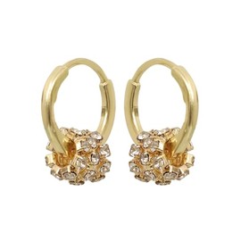 Mini Trendy Gold Hoop Earrings for Women Tiny Small Statement Drop Hoop Earrings Lightweight Hypoallergenic Fashion Gold Jewelry