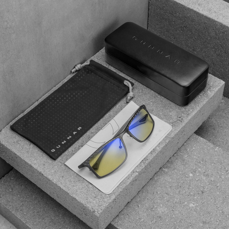 GUNNAR Plaid Blue Light Blocking Gaming And Computer Glasses -