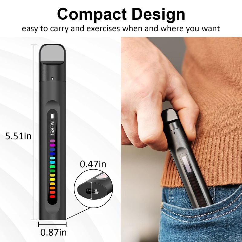 Breathing Exercise Device, Portable Breathing Training Device for Better Breathe,