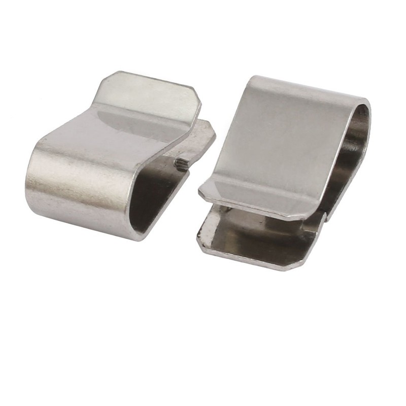 uxcell® 25pcs Stainless Steel Spring U Clip Silver Tone 21.4mm