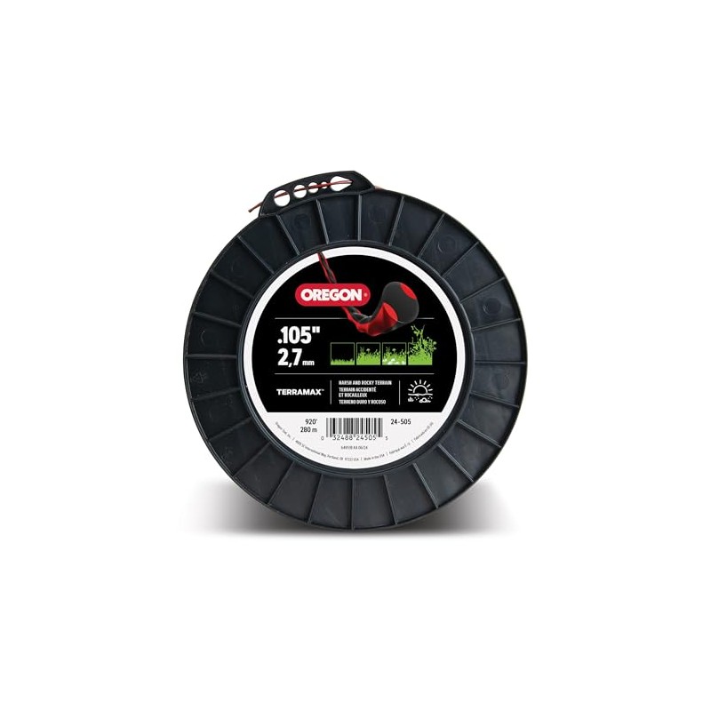 Oregon TerraMax .105" Diameter String Trimmer Line, 5lb Spool (24-505)