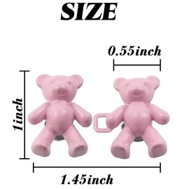 RONYOUNG 18 Pairs 1.65” Bear Pants Button Tightener, Waist Adjuster for Pants - Bear Pants Clip - No Sew Jean Buttons Pins for Women Skirt Dress Clothes Loose Jeans