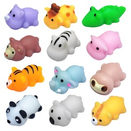 Pack of 50 Mochi Squishy, Sensory Squishy Toy, Children's Birthday Gift, Party Favours, Classroom Rewards, Goody Bag Stuffers