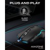 Aimzone Gaming Mouse with LED, USB Wireless Mouse for Gaming
