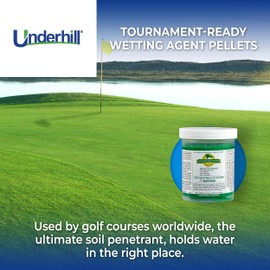 Underhill UHTRPEL Tournament-Ready Wetting Agent Pellets Soil Surfactant for Lawn, Garden, Turf Grass, Golf Greens, 6 Tablets