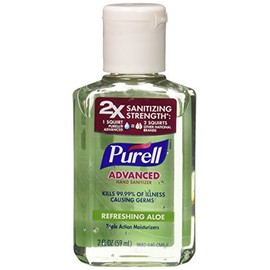 Purell Hand Sanitizer with Aloe, 2 Fl Oz (Pack of 6)