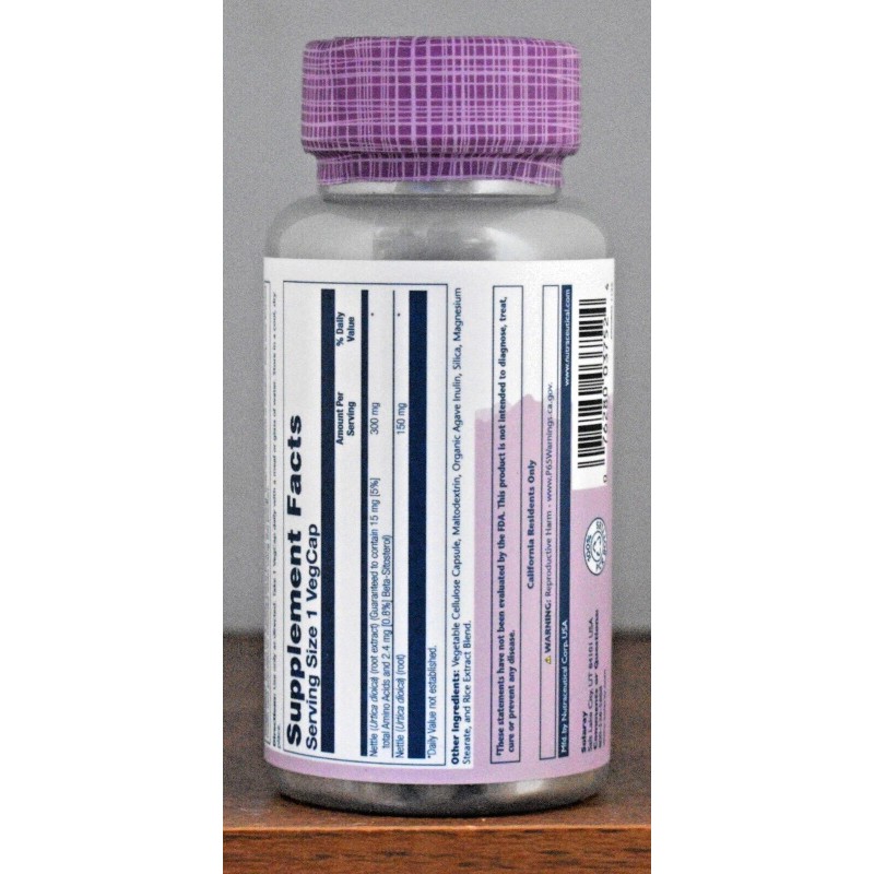 Solaray Nettle 60 Capsules 300 mg Root Extract 60 VegCap