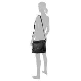 Tom Tailor Juna Women's Shopper, 30 x 28 x 10 cm, Tom Tailor Bags for Women, Handbag, Shoulder Bag, Hobo - Black -