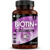 Biotin Hair Growth Vitamins 12,000mcg D-Biotin Tablets Enriched with Zinc