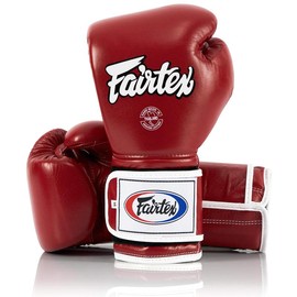 Fairtex BGV9 Mexican Style Red White Muay Thai Boxing Glove - Heavy Hitter - Size: 12 oz