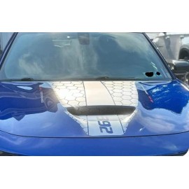 Oracal Honeycomb Hood Set .. Compatible with Dodge Charger  Custom  Hood Graphic.  SALE