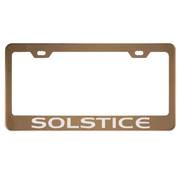 MVP Rose Gold License Plate Frame for Solstice