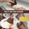 Pan Scraper 6-Pack, Plastic Cleaning Tool for Pots and Pans,