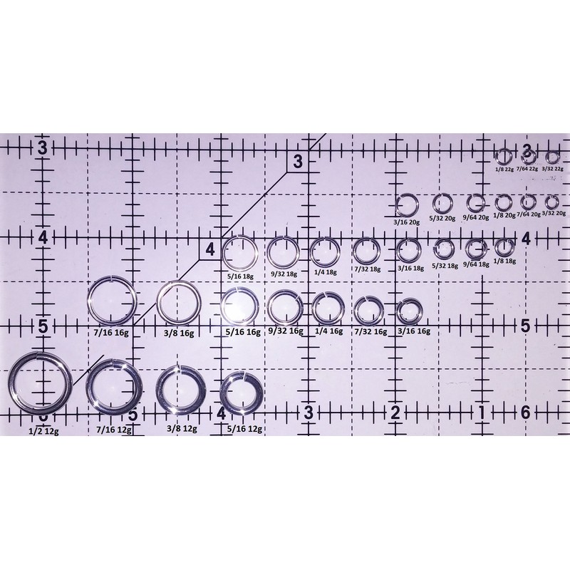 Light Blue Anodized Aluminum Jump Rings 100 3/8 16g Saw
