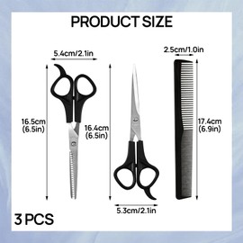 BOULESENM Friseurschere, Professionelle Friseurschere, Scharfe Friseurscheren Haarschneideschere Profi Friseurschere Set Scheren Set Friseur für Damen Herren Kinder Familie Friseursalon