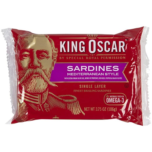 King Oscar Mediterranean One-Layer Sardines 3.75oz