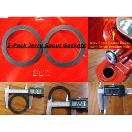 Metal Gerry Can Spout Gaskets 2pk Jerry SPOUT GASKET USMC Blitz Metal Gas Can Spout GSKT 5 Gallon Military 20L