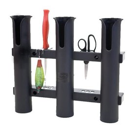 Fish On Triple Rod Holder - Black