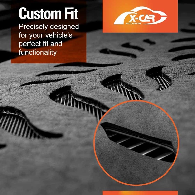 X-Car Dash Mat for Toyota Hilux 2015-2025 Non-Slip Microfiber Pad