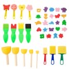40pcs Foam Brush, Paint Sponges, Foam Brush, Art Sponges,