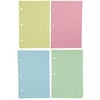1InTheOffice 5.5 x 8.5 Paper, Pastel, College Ruled Mini Binder