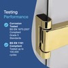 UAP 3D Adjustable T Flag Axis Door Hinges - High