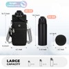 Water Bottle Carrier Bag with Strap - Hands-Free Sling for