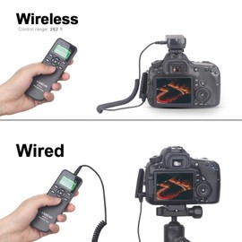 AODELAN WTR-2 Timer Shutter Release Wireless Remote Control Olympus E-M1, E-M5 Mark II, E-M10 Mark II, Panasonic DMC-FZ100, FZ200, FZ1000, FZ2500, GH5, GX1, GX7, GX8