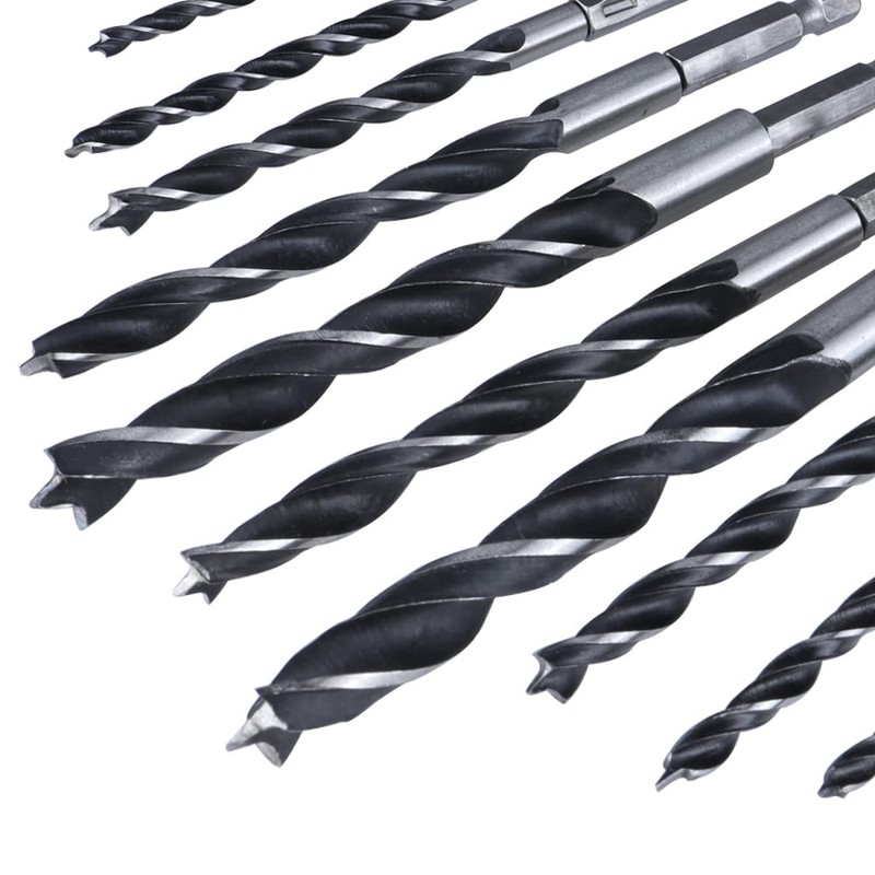 Mesee 10 Piece 1/4 Inch Hex Shank HSS Drill Bit